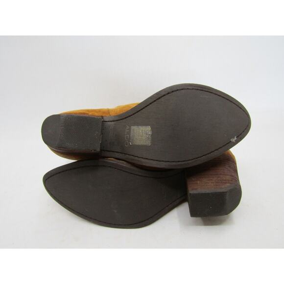 ALDO Womens Size 9 M Brown Suede Ankle Fashion Boots Bootie - Picture 9 of 11